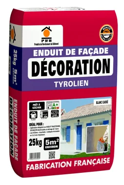 Enduit Tyrolien Blanc Cassé Prb 25 Kg