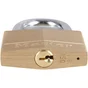 Lot de 2 cadenas à clé en laiton, MASTER LOCK, 6.8 x 5 x 1.4 cm, doré