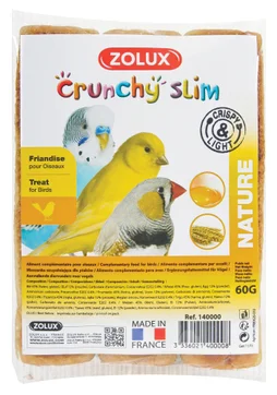 Friandise oiseau en cage crunchy slim nature 3x20