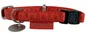 Collier chien réglable mc leather 20mm rouge