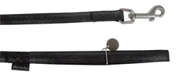 Laisse chien mc leather 20mm/1.2m noir