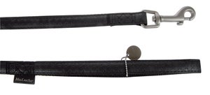 Laisse chien mc leather 20mm/1.2m noir