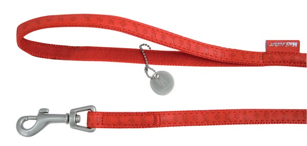 Laisse chien mc leather 20mm/1.2m rouge