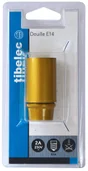 Douille Lisse E14 Tibelec, Plastique, Or 40 W