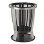 Brasero avec buches de bois LANDMANN Design, noir