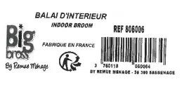 Tête à balai intérieur 1/2 soie BIGBROSS