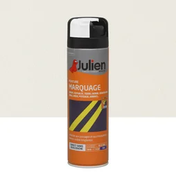 Aérosol de marquage intérieur/extérieur JULIEN blanc mat 500 ml