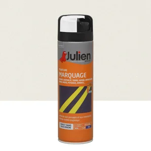 Aérosol de marquage intérieur/extérieur JULIEN blanc mat 500 ml
