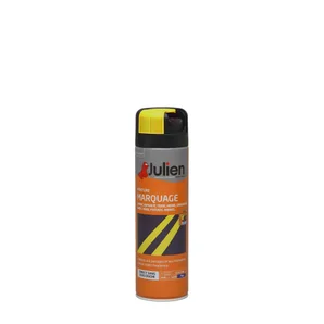 Aérosol de marquage intérieur/extérieur JULIEN jaune fluorescent 500 ml