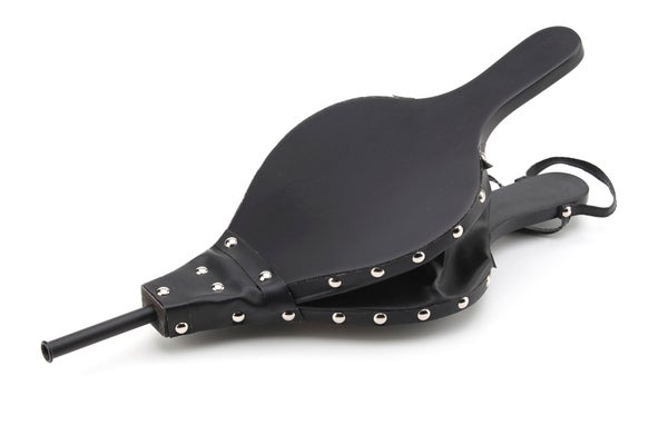 Soufflet simili cuir noir Ubis, FIRE