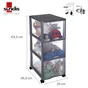 Tour De Rangement Orgamix Plastique , L.26 X P.36.5 X H.63.5 Cm