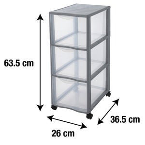 Tour De Rangement Orgamix Plastique , L.26 X P.36.5 X H.63.5 Cm