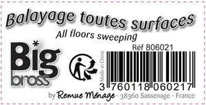 Tête à balai intérieur toutes surfaces BIGBROSS gris