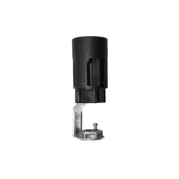 Support E14 Tibelec, Plastique, Noir 60 W
