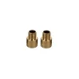 Lot De 2 Raccords Tibelec, Laiton, Or