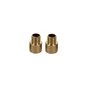 Lot De 2 Raccords Tibelec, Laiton, Or