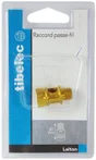 Raccord Passe-Fil Tibelec, Laiton, Or