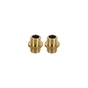 Lot De 2 Raccords Tibelec, Laiton, Or