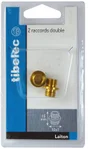 Lot De 2 Raccords Tibelec, Laiton, Or