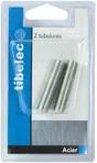 Lot De 2 Tubulures Tibelec, Acier, Gris