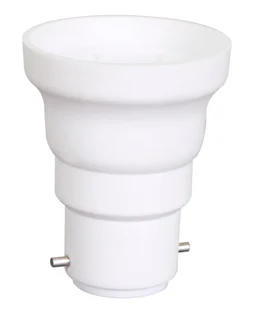 Transformateur de douille B22 vers E27 en plastique, TIBELEC, max 60W blanc