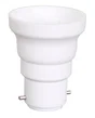 Transformateur de douille B22 vers E27 en plastique, TIBELEC, max 60W blanc