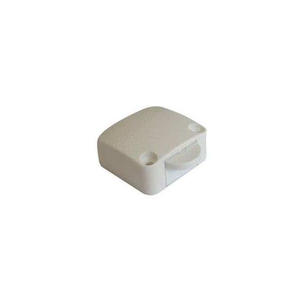 Poussoir Rupteur En Saillie Tibelec, Plastique, Blanc