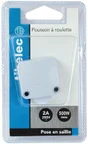 Poussoir Rupteur En Saillie Tibelec, Plastique, Blanc