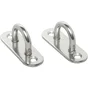 Platine à œil inox diamètre 6mm 60x20mm lot de 2