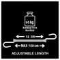 Sandow Crochet Métal Plastifié Masterlock, Diam.9.5 Mm X L.1.5 M X L.9.5 Mm