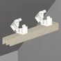 Kit sous-pente SPACEO blanc L.10 cm