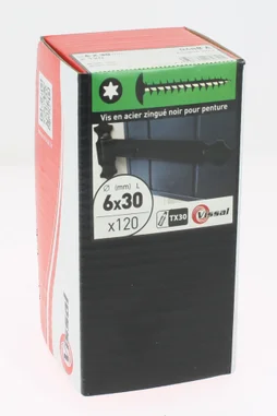 Lot De 120 Vis Acier Tête Ronde Standers, Diam.6 Mm X L.30 Mm