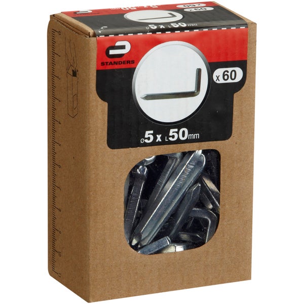 Clous Spécial Toiture Acier, Tête Martelée, Diam.5 X L.50 Mm