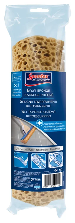 Recharge Balai Eponge Essorage Intégré Spontex Expert 