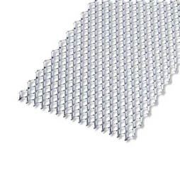 Tôle Acier Métal Déployé Brut Gris L.20 X L.100 Cm Ep.2.8 Mm