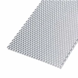 Tôle Aluminium Métal Déployé Brut Argent L.60 X L.100 Cm Ep.1.6 Mm
