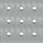 Tôle Aluminium Perforée Brut Gris L.60 X L.100 Cm Ep.1.5 Mm