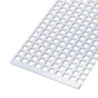 Tôle Aluminium Perforée Anodisé Gris L.60 X L.100 Cm Ep.0.7 Mm