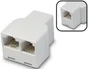 Raccord Rj45 / Rj11 Femelle / Femelle Blanc Evology