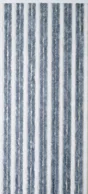 Rideau Portière Chenille Florence Morel, Gris, 220X90Cm