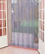 Rideau Portière Moustiquaire Arles Morel, Bleu, 220X160Cm