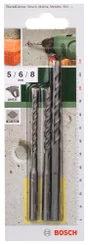 Lot De 3 Forets Béton Béton, Diam.5-6-8 Mm Mm Bosch