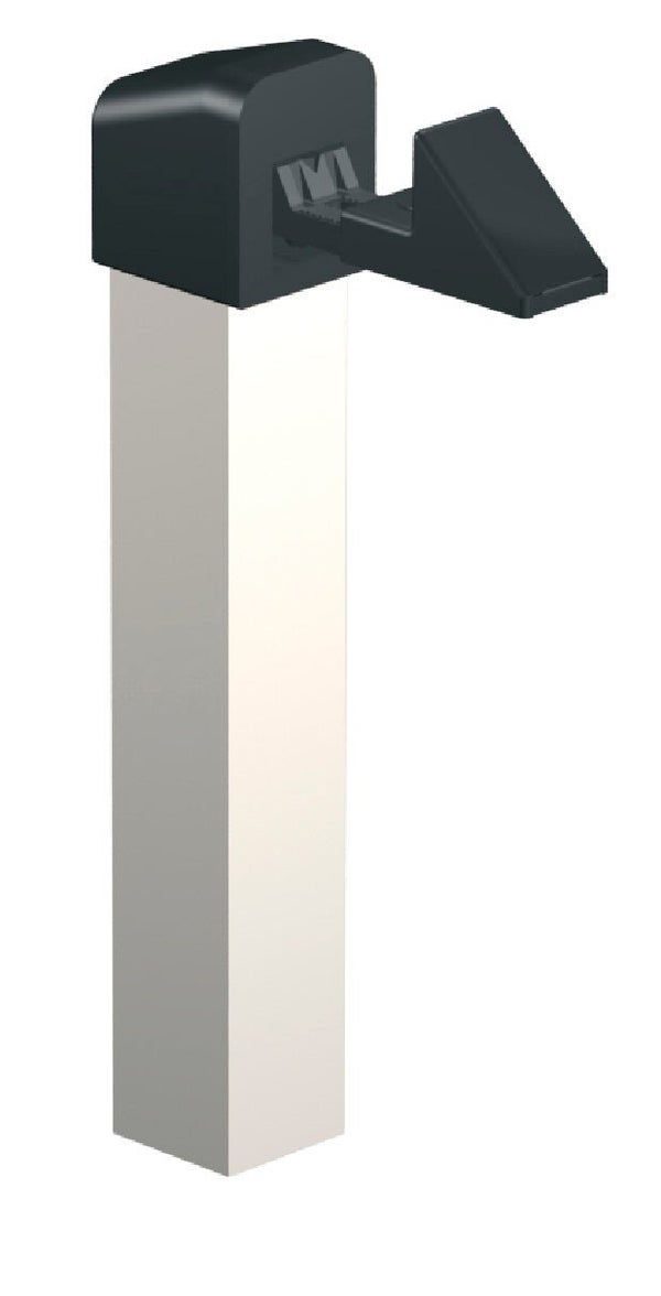 Arrêt Aluminium Laqué, H.380 X L.45 X P.138 Mm