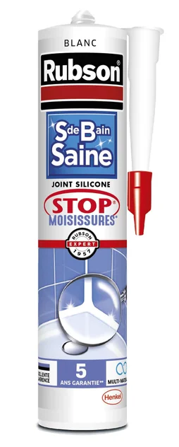 Mastic Antimoisissure Rubson, Blanc, 280 Ml