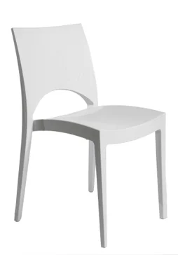 Chaise de jardin Paris greenpol en résine injectée blanc
