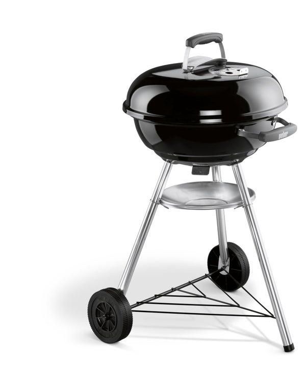 Barbecue charbon de bois WEBER Compact kettle 47, Noir