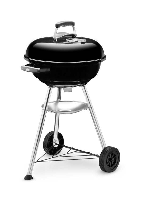 Barbecue au charbon de bois WEBER Compact kettle 57, noir