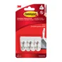 Lot de 3 crochets adhésif plastique pointe métal, COMMAND blanc 0.225 kg