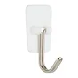 Lot de 3 crochets adhésif plastique pointe métal, COMMAND blanc 0.225 kg