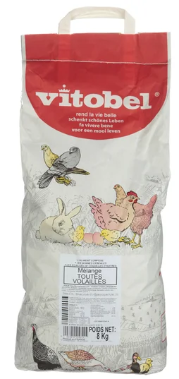 Aliment volaille VITOBEL granules complet 8kg